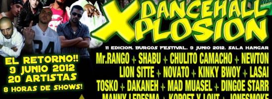 DANCEHALL XPLOSION 11 en SALA HANGAR (BURGOS) 9 de JUNIO